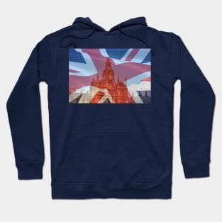 Big Ben Clock And Union Jack Flag, London, UK Hoodie